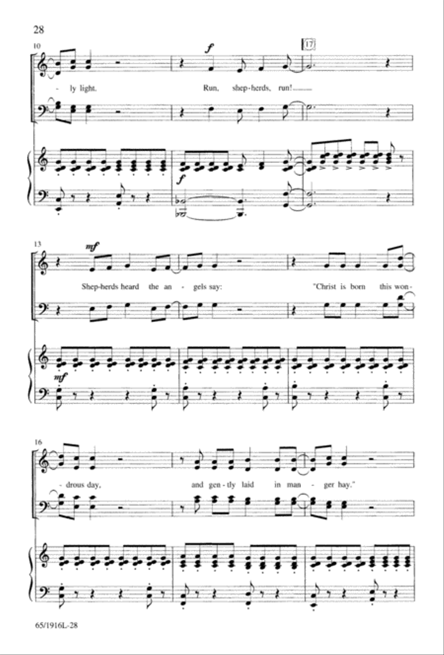 Touched by a Child, Touched by a King (Digital Download) 4-Part scores gallery preview page 28