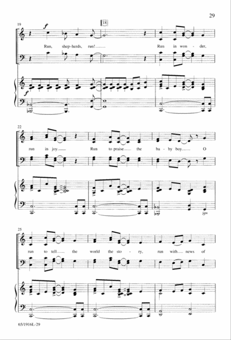 Touched by a Child, Touched by a King (Digital Download) 4-Part scores gallery preview page 29