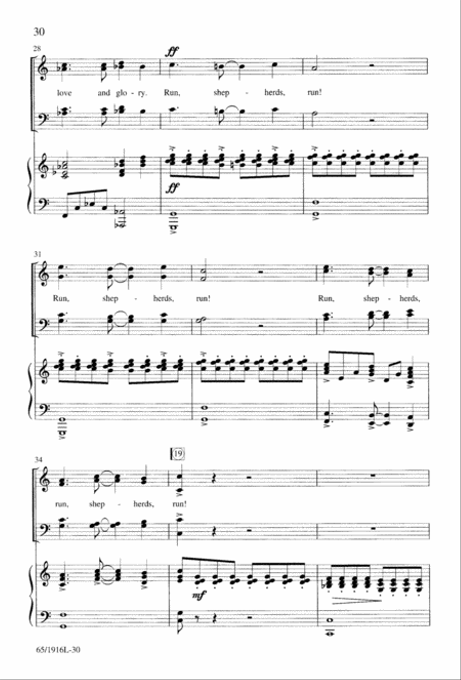 Touched by a Child, Touched by a King (Digital Download) 4-Part scores gallery preview page 30