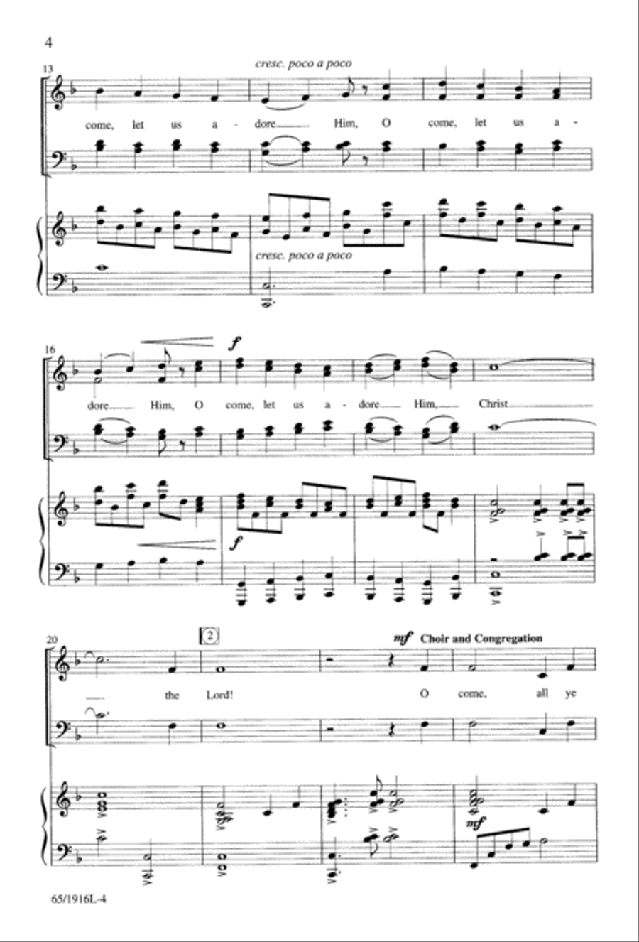 Touched by a Child, Touched by a King (Digital Download) 4-Part scores gallery preview page 4