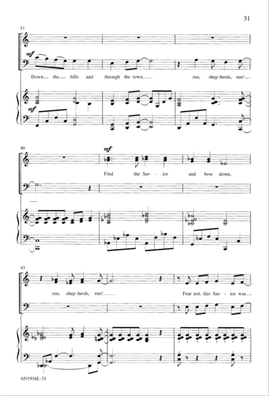 Touched by a Child, Touched by a King (Digital Download) 4-Part scores gallery preview page 31