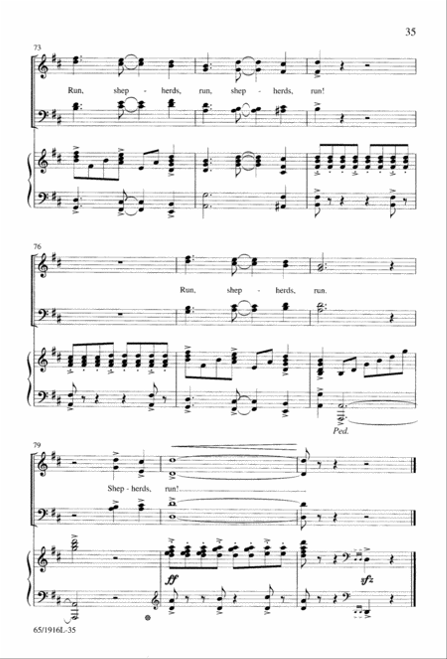 Touched by a Child, Touched by a King (Digital Download) 4-Part scores gallery preview page 35
