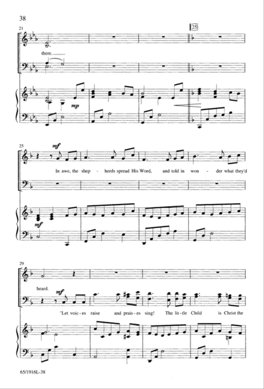Touched by a Child, Touched by a King (Digital Download) 4-Part scores gallery preview page 38