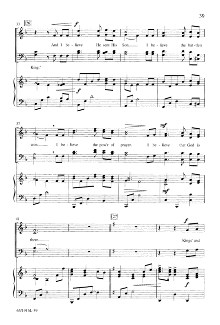 Touched by a Child, Touched by a King (Digital Download) 4-Part scores gallery preview page 39