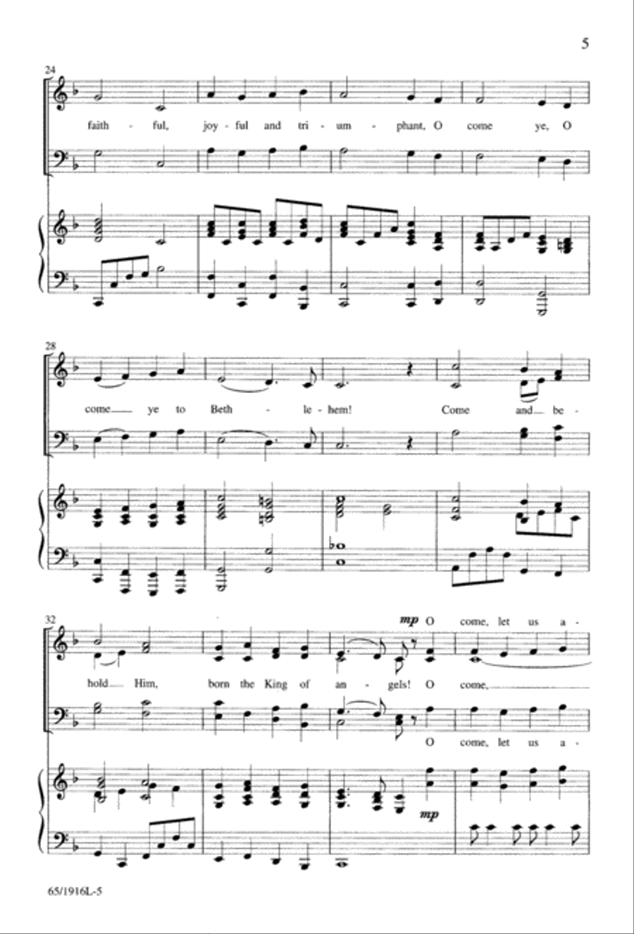 Touched by a Child, Touched by a King (Digital Download) 4-Part scores gallery preview page 5