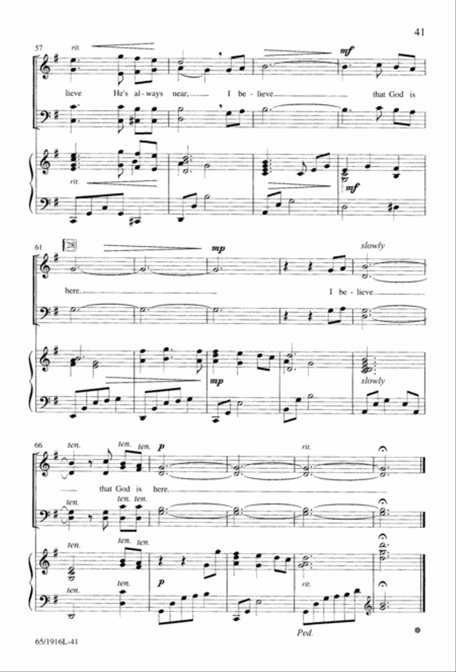 Touched by a Child, Touched by a King (Digital Download) 4-Part scores gallery preview page 41