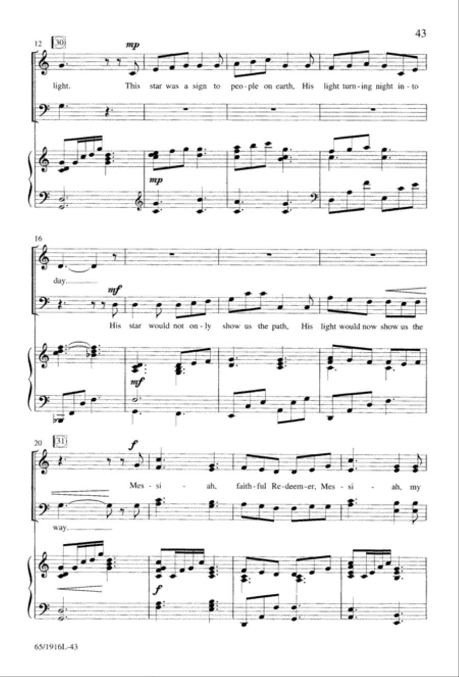 Touched by a Child, Touched by a King (Digital Download) 4-Part scores gallery preview page 43