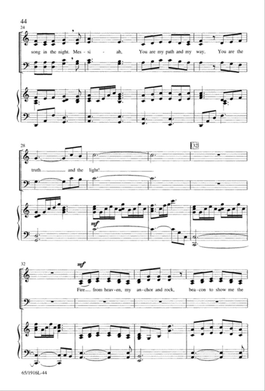 Touched by a Child, Touched by a King (Digital Download) 4-Part scores gallery preview page 44