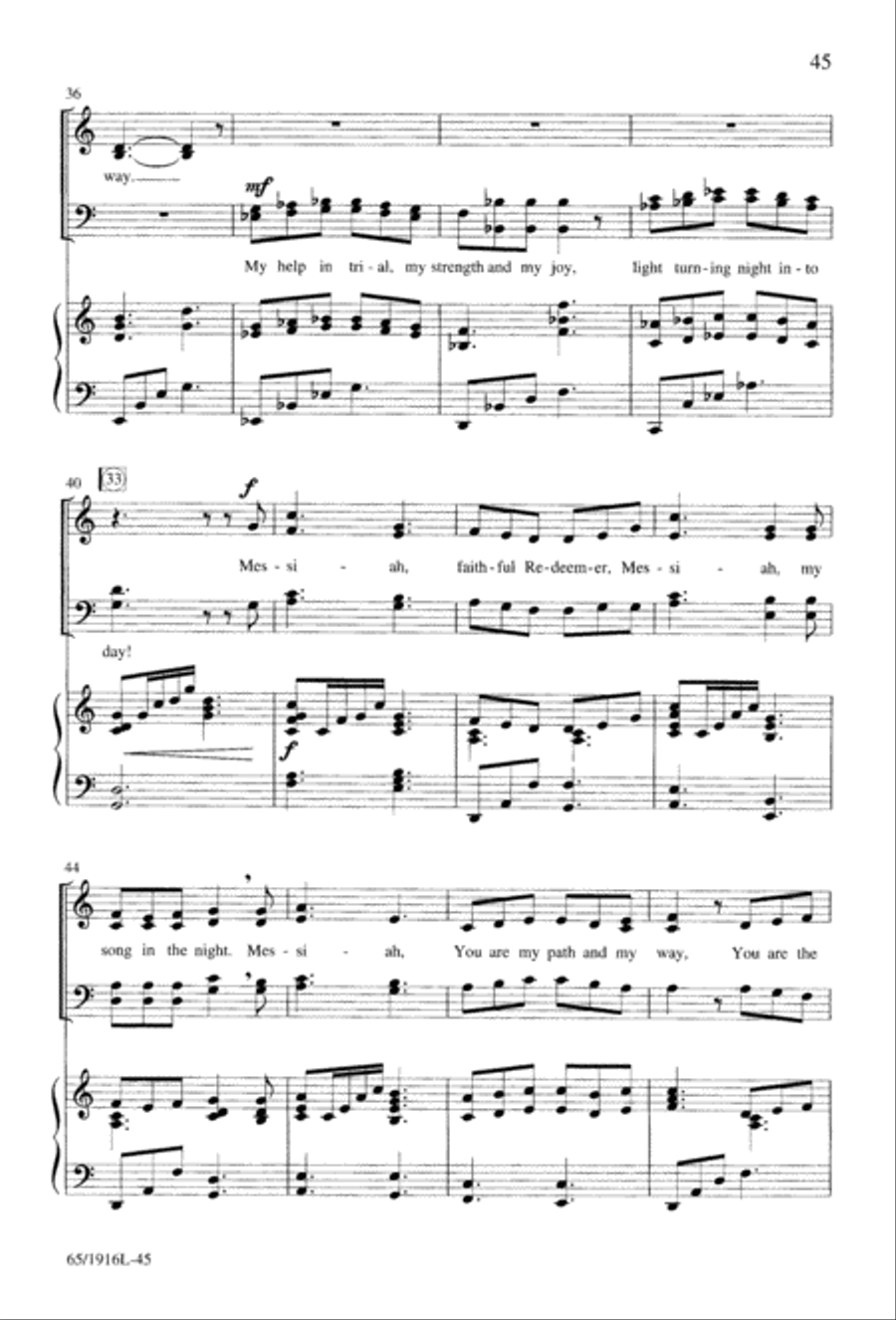 Touched by a Child, Touched by a King (Digital Download) 4-Part scores gallery preview page 45