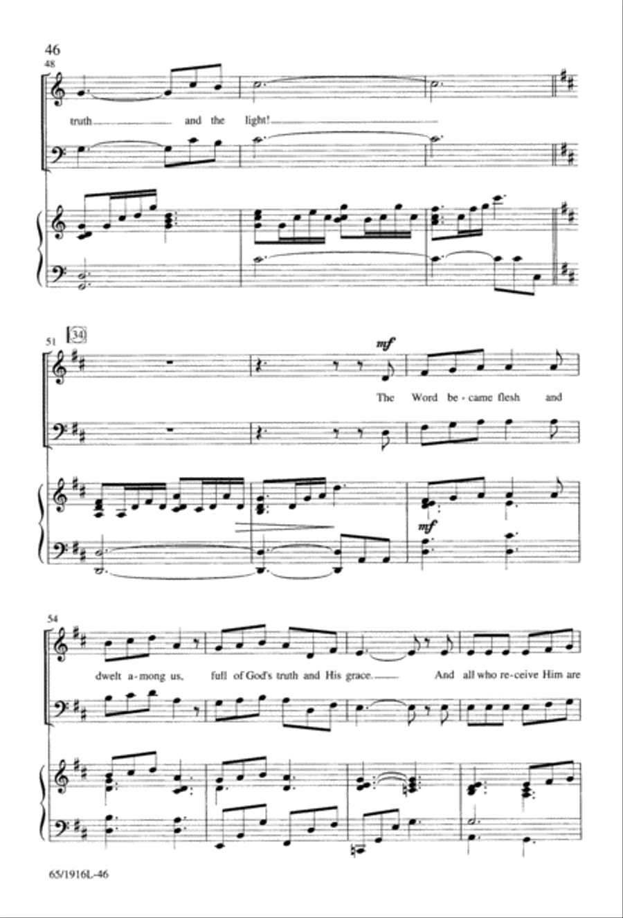 Touched by a Child, Touched by a King (Digital Download) 4-Part scores gallery preview page 46