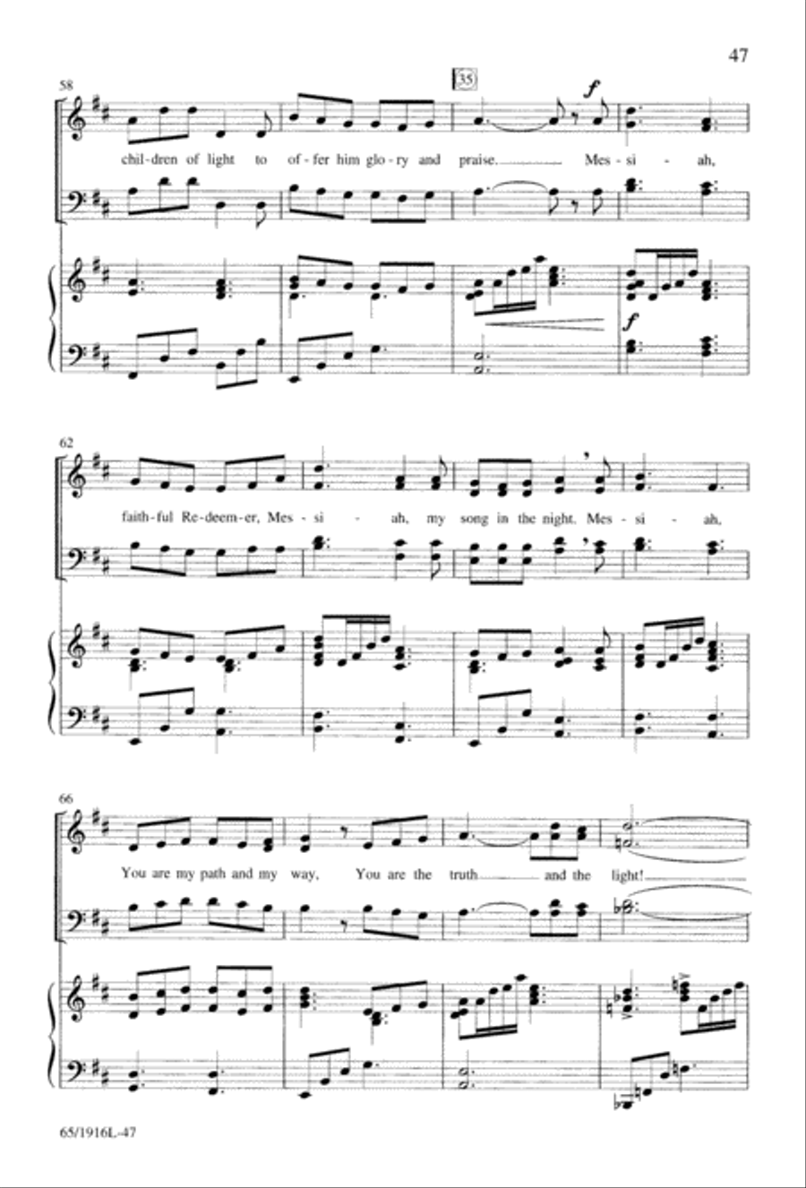 Touched by a Child, Touched by a King (Digital Download) 4-Part scores gallery preview page 47