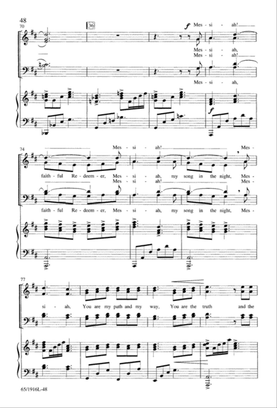 Touched by a Child, Touched by a King (Digital Download) 4-Part scores gallery preview page 48