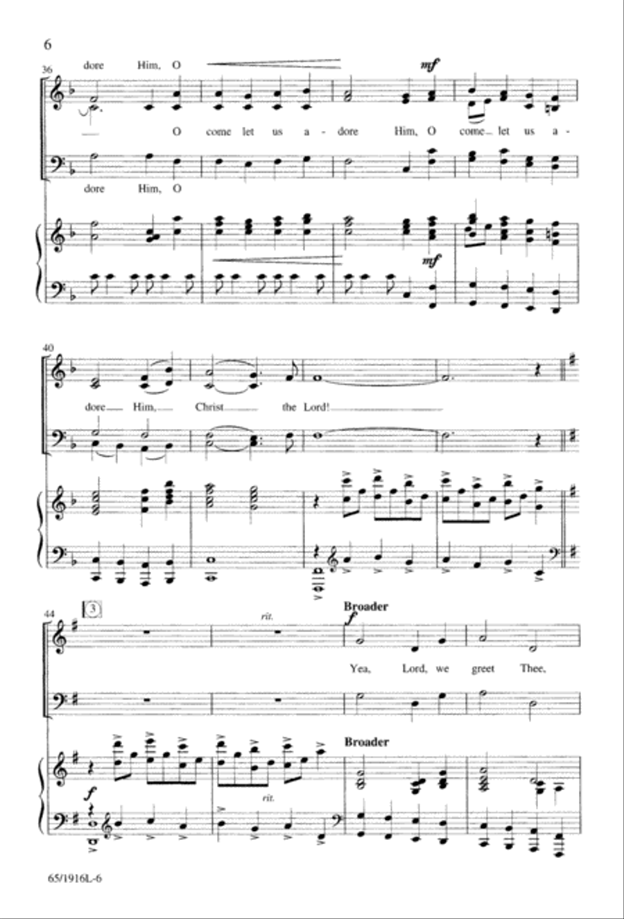 Touched by a Child, Touched by a King (Digital Download) 4-Part scores gallery preview page 6