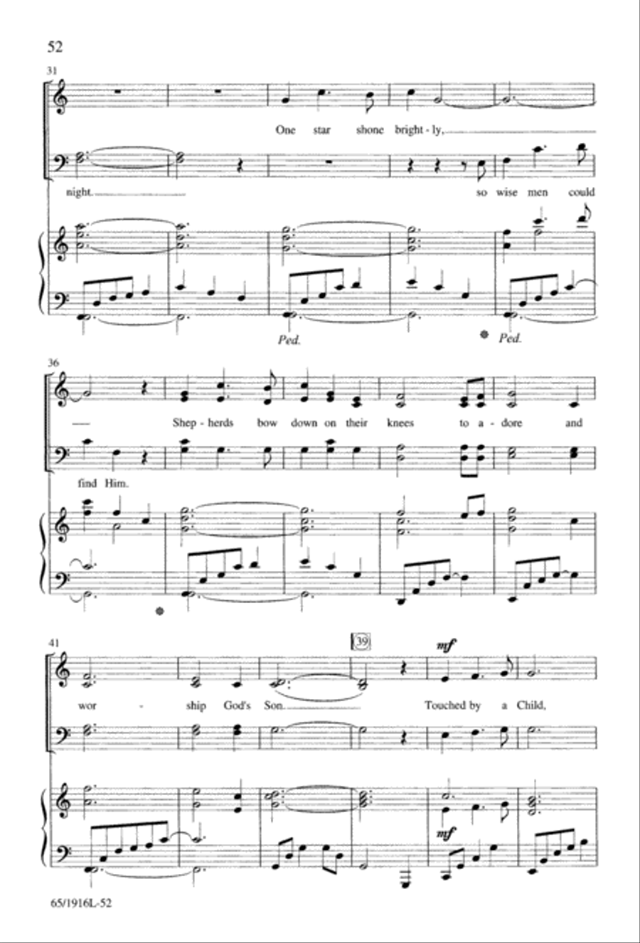 Touched by a Child, Touched by a King (Digital Download) 4-Part scores gallery preview page 52