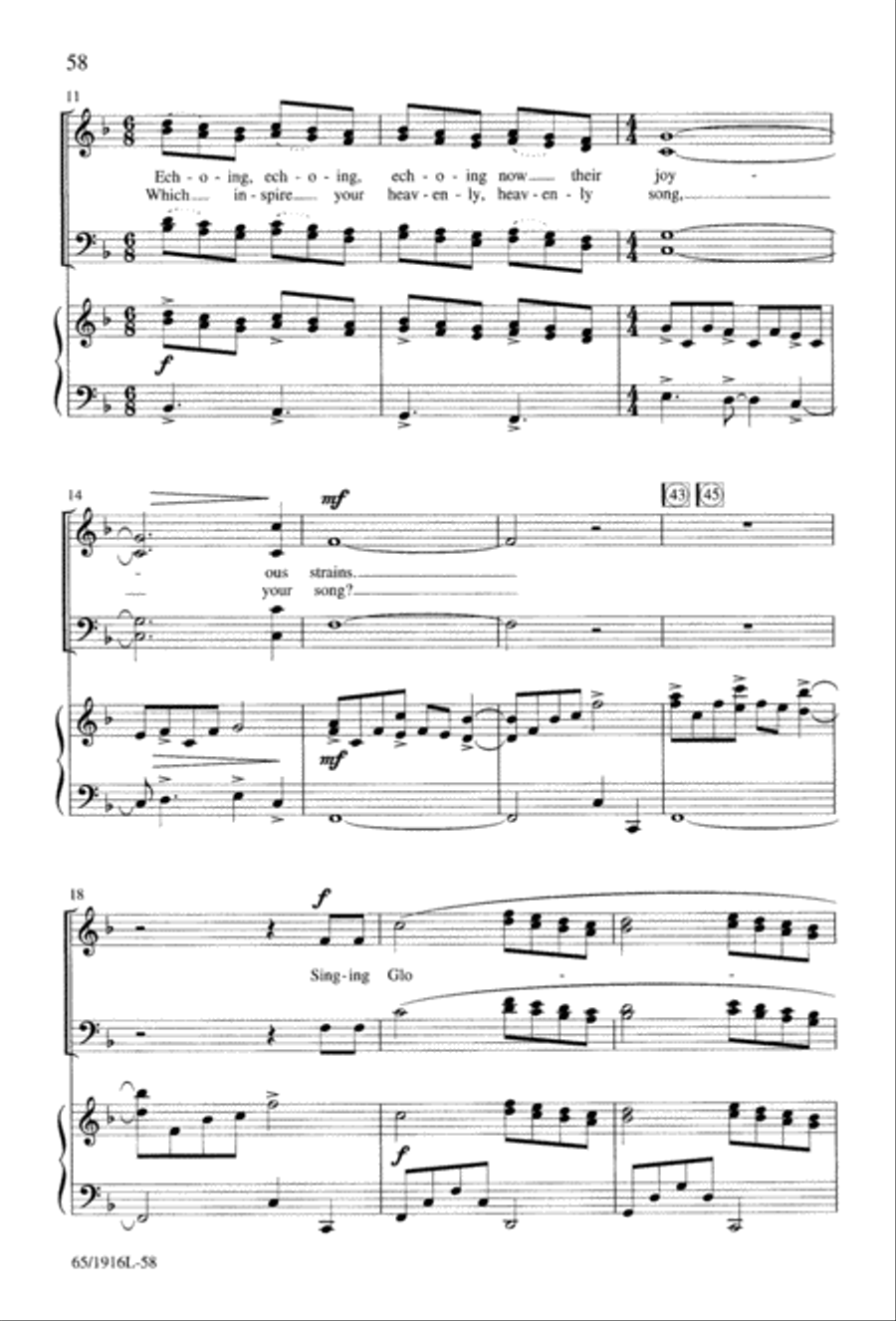 Touched by a Child, Touched by a King (Digital Download) 4-Part scores gallery preview page 58