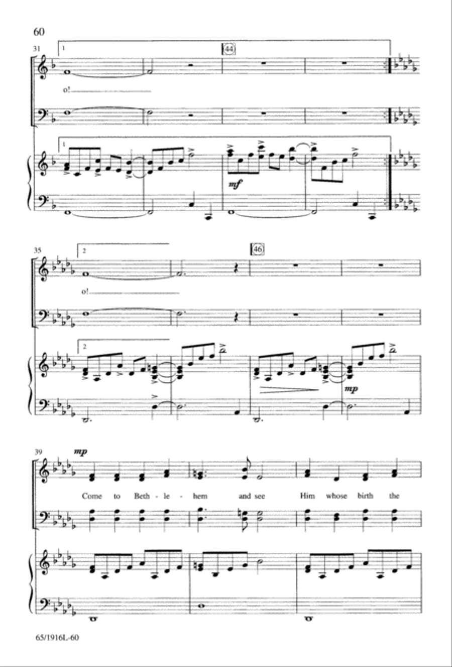 Touched by a Child, Touched by a King (Digital Download) 4-Part scores gallery preview page 60