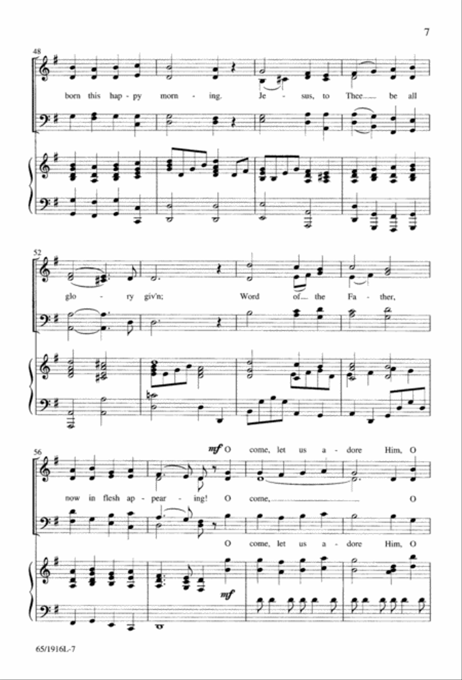 Touched by a Child, Touched by a King (Digital Download) 4-Part scores gallery preview page 7