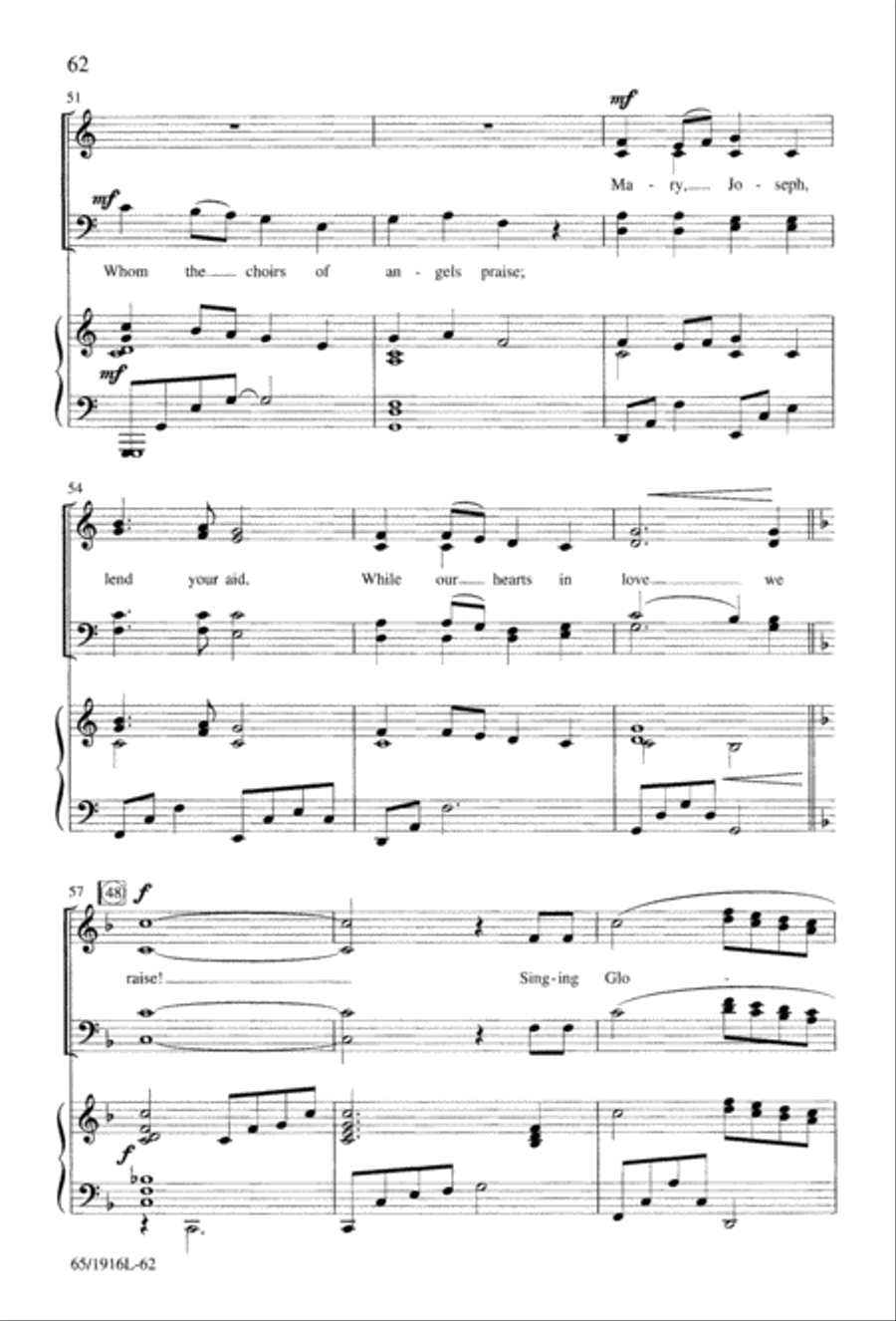 Touched by a Child, Touched by a King (Digital Download) 4-Part scores gallery preview page 62