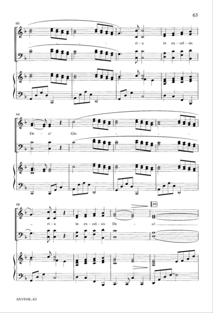 Touched by a Child, Touched by a King (Digital Download) 4-Part scores gallery preview page 63