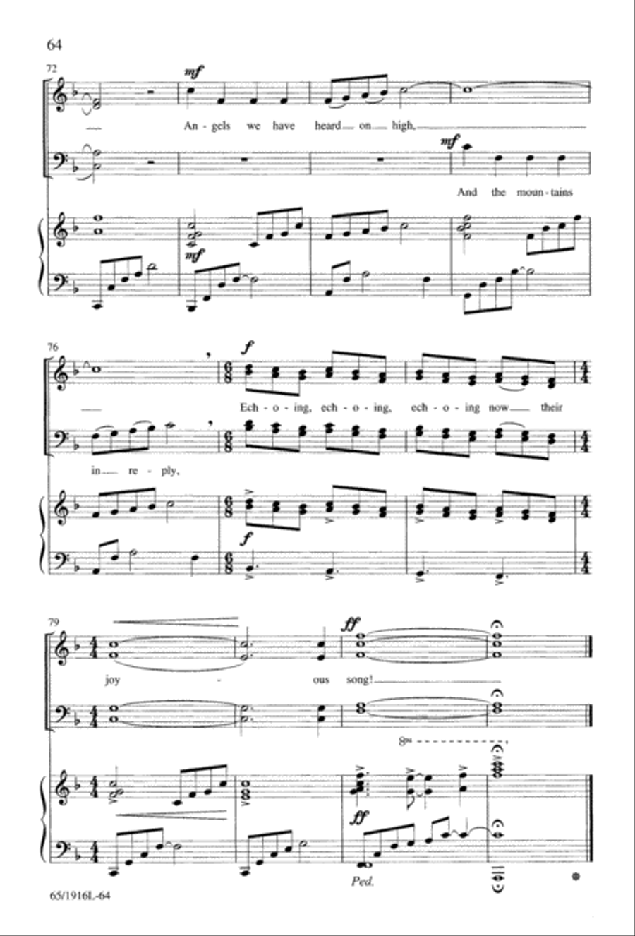 Touched by a Child, Touched by a King (Digital Download) 4-Part scores gallery preview page 64