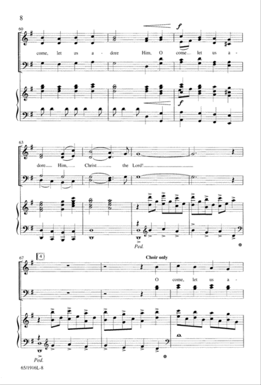 Touched by a Child, Touched by a King (Digital Download) 4-Part scores gallery preview page 8