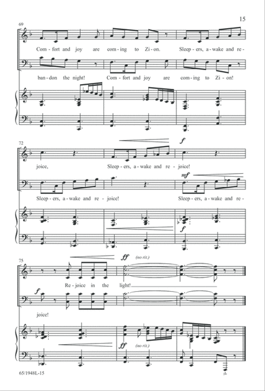 Comfort and Joy (Digital Download) 4-Part scores gallery preview page 15
