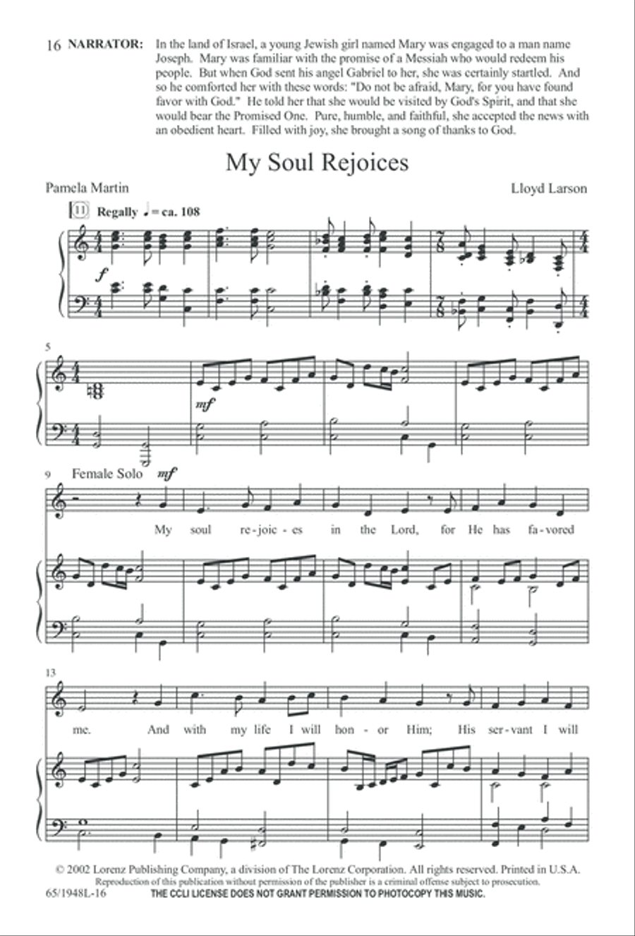 Comfort and Joy (Digital Download) 4-Part scores gallery preview page 16
