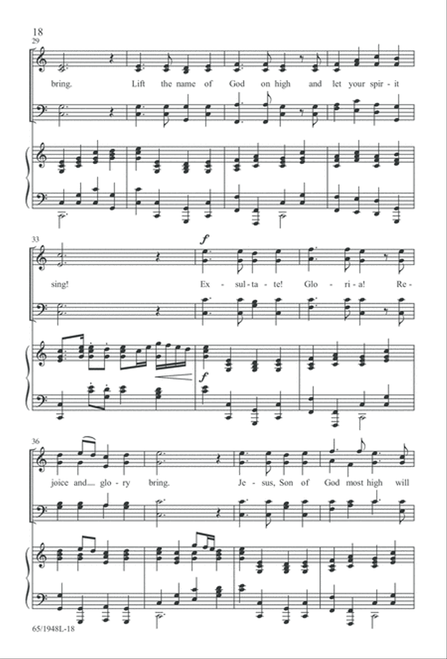 Comfort and Joy (Digital Download) 4-Part scores gallery preview page 18
