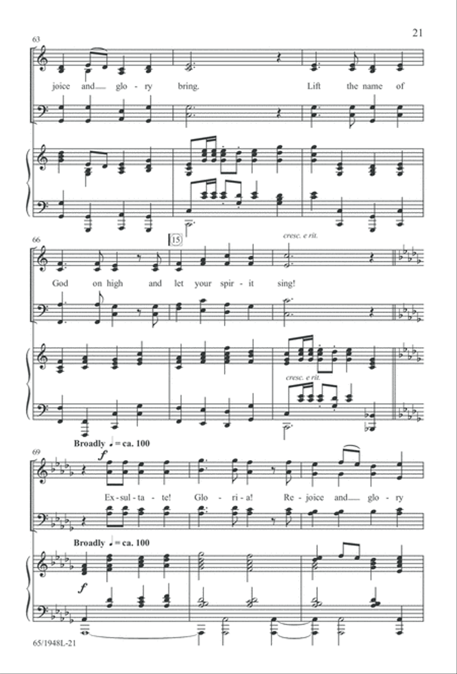 Comfort and Joy (Digital Download) 4-Part scores gallery preview page 21