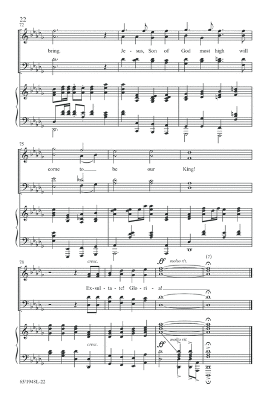 Comfort and Joy (Digital Download) 4-Part scores gallery preview page 22