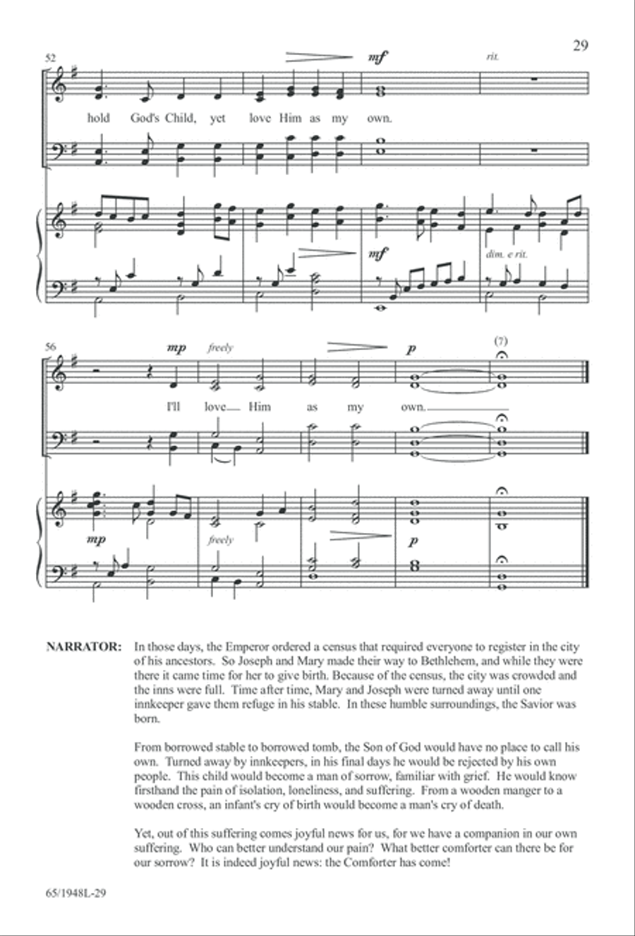 Comfort and Joy (Digital Download) 4-Part scores gallery preview page 29