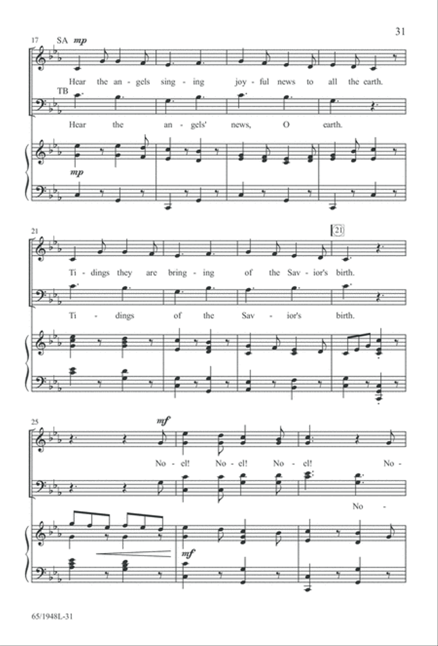 Comfort and Joy (Digital Download) 4-Part scores gallery preview page 31