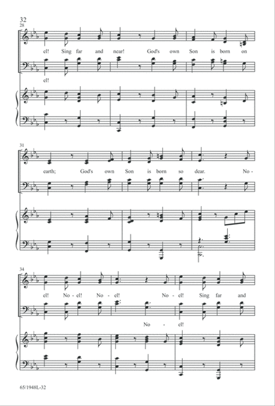 Comfort and Joy (Digital Download) 4-Part scores gallery preview page 32