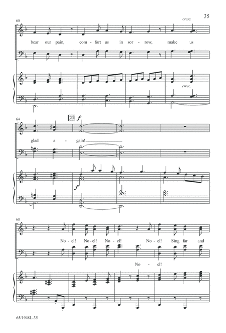 Comfort and Joy (Digital Download) 4-Part scores gallery preview page 35
