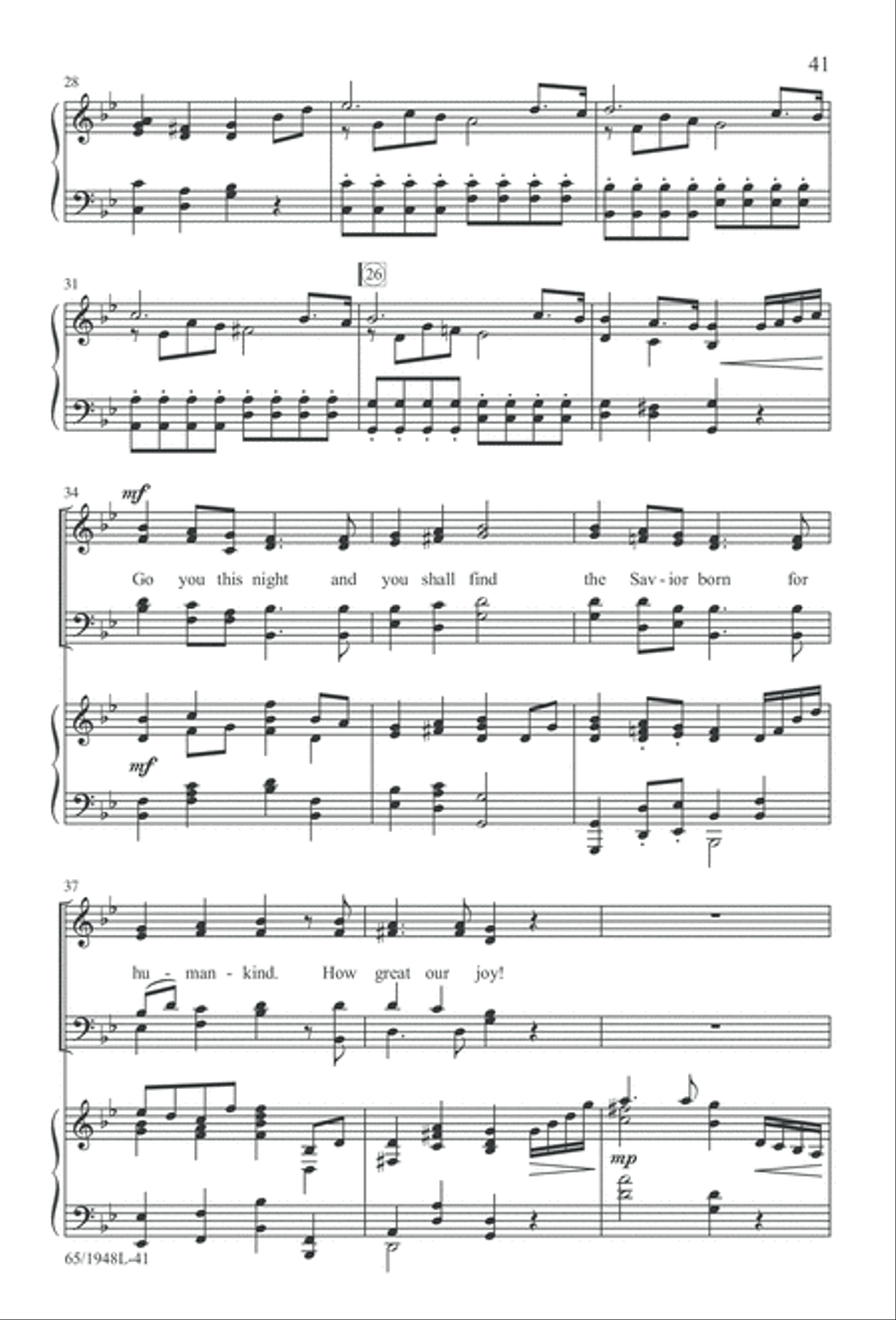 Comfort and Joy (Digital Download) 4-Part scores gallery preview page 41