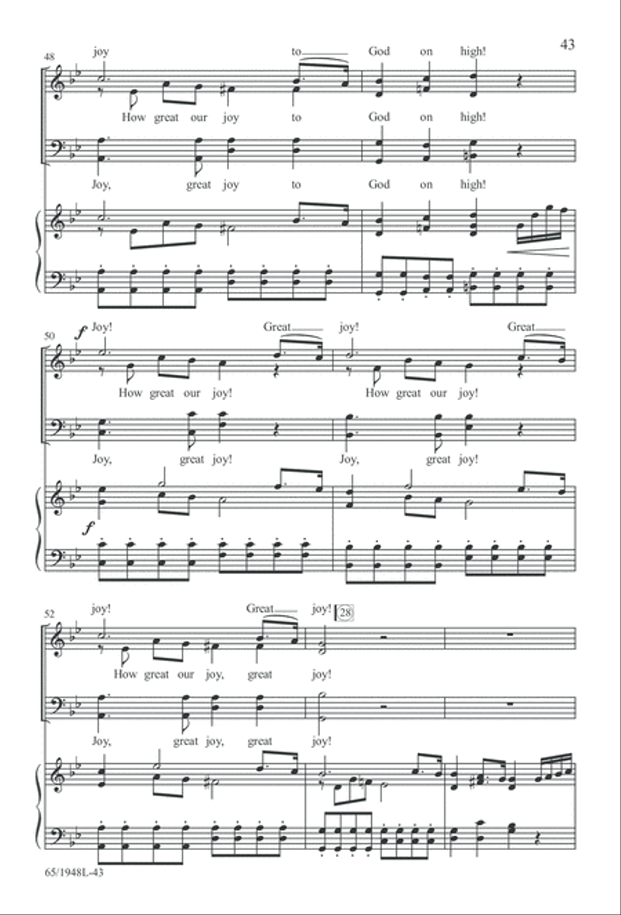 Comfort and Joy (Digital Download) 4-Part scores gallery preview page 43