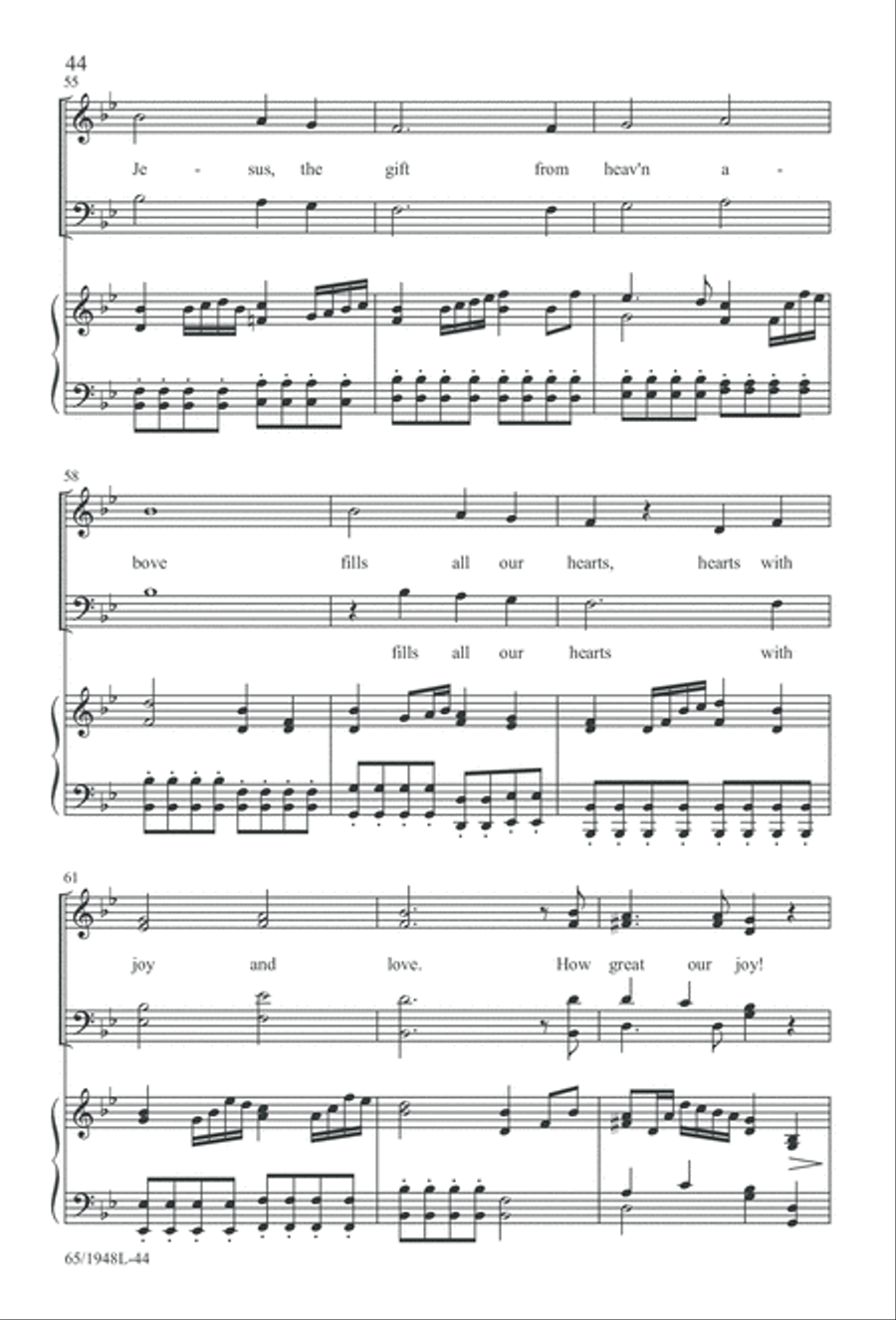 Comfort and Joy (Digital Download) 4-Part scores gallery preview page 44
