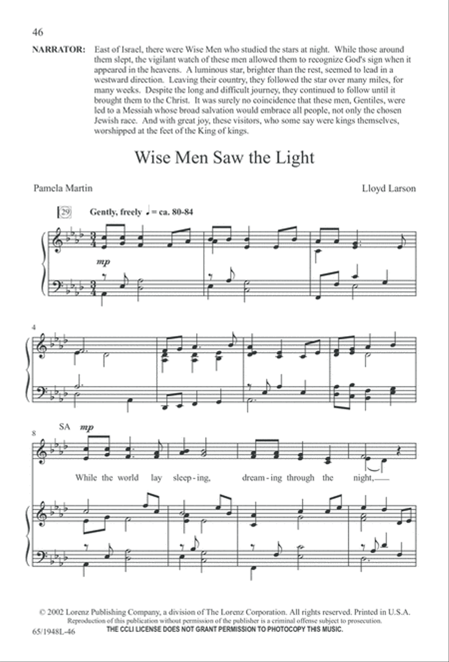Comfort and Joy (Digital Download) 4-Part scores gallery preview page 46
