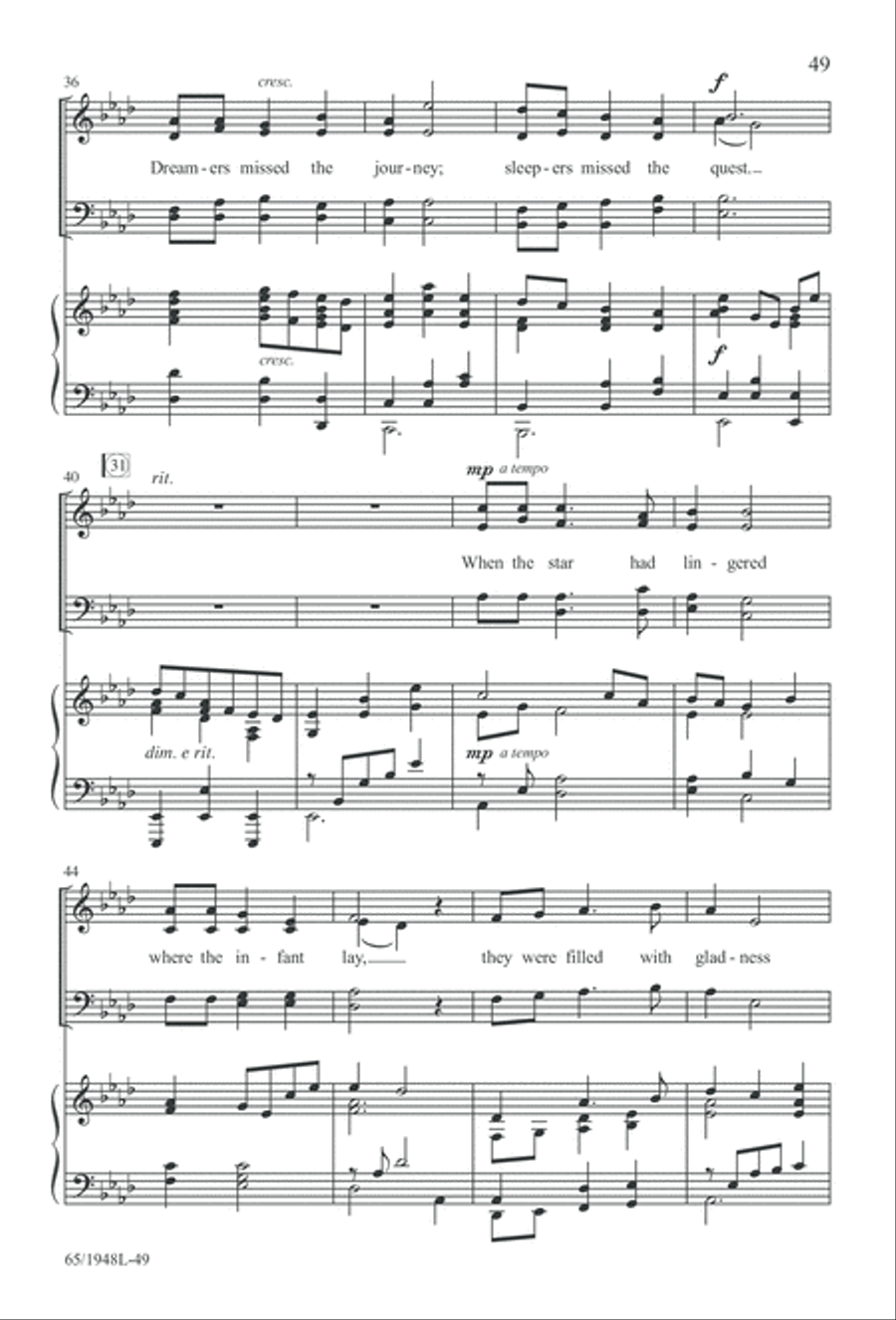 Comfort and Joy (Digital Download) 4-Part scores gallery preview page 49