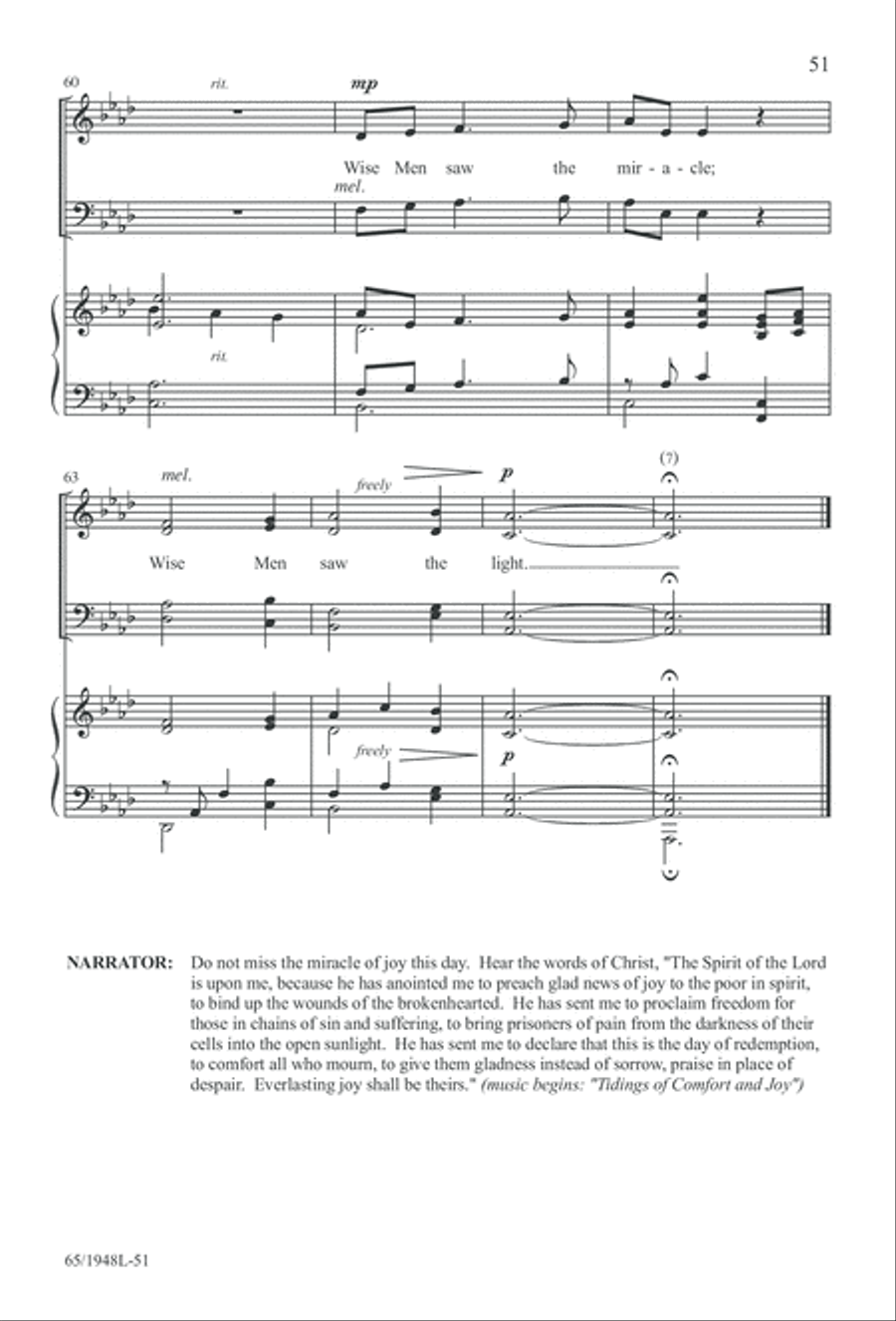 Comfort and Joy (Digital Download) 4-Part scores gallery preview page 51