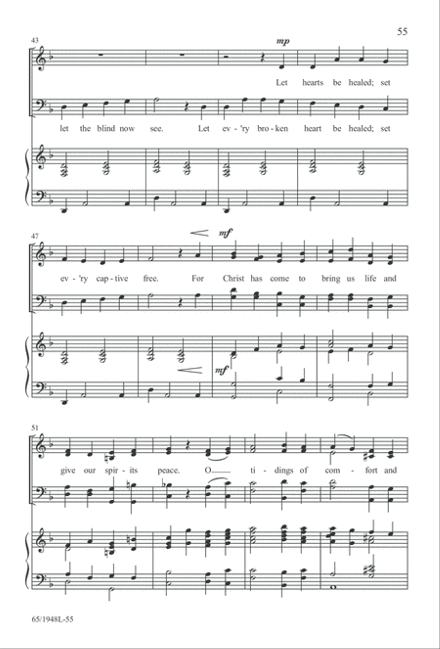 Comfort and Joy (Digital Download) 4-Part scores gallery preview page 55