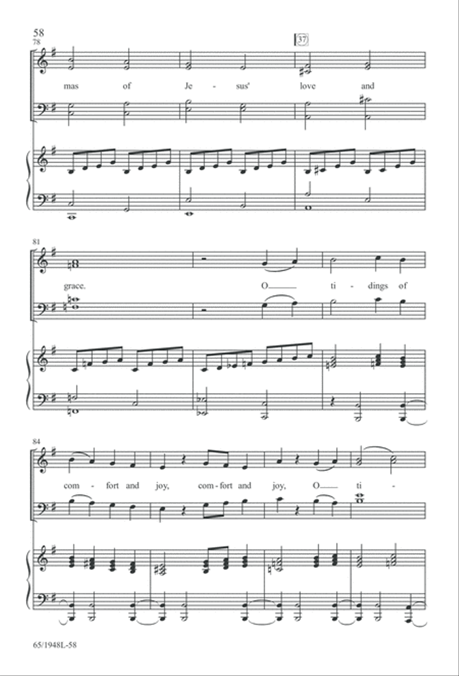 Comfort and Joy (Digital Download) 4-Part scores gallery preview page 58