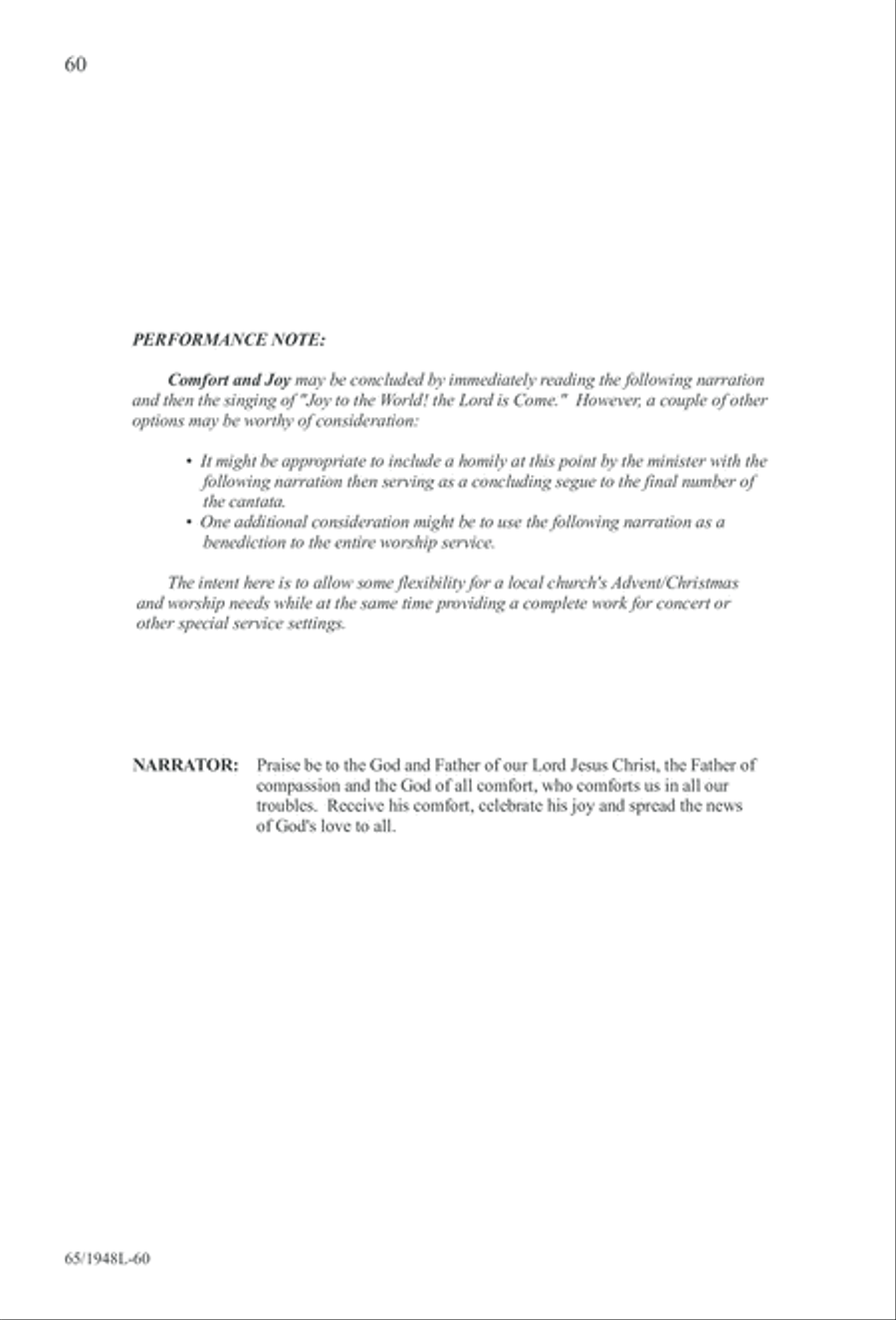 Comfort and Joy (Digital Download) 4-Part scores gallery preview page 60