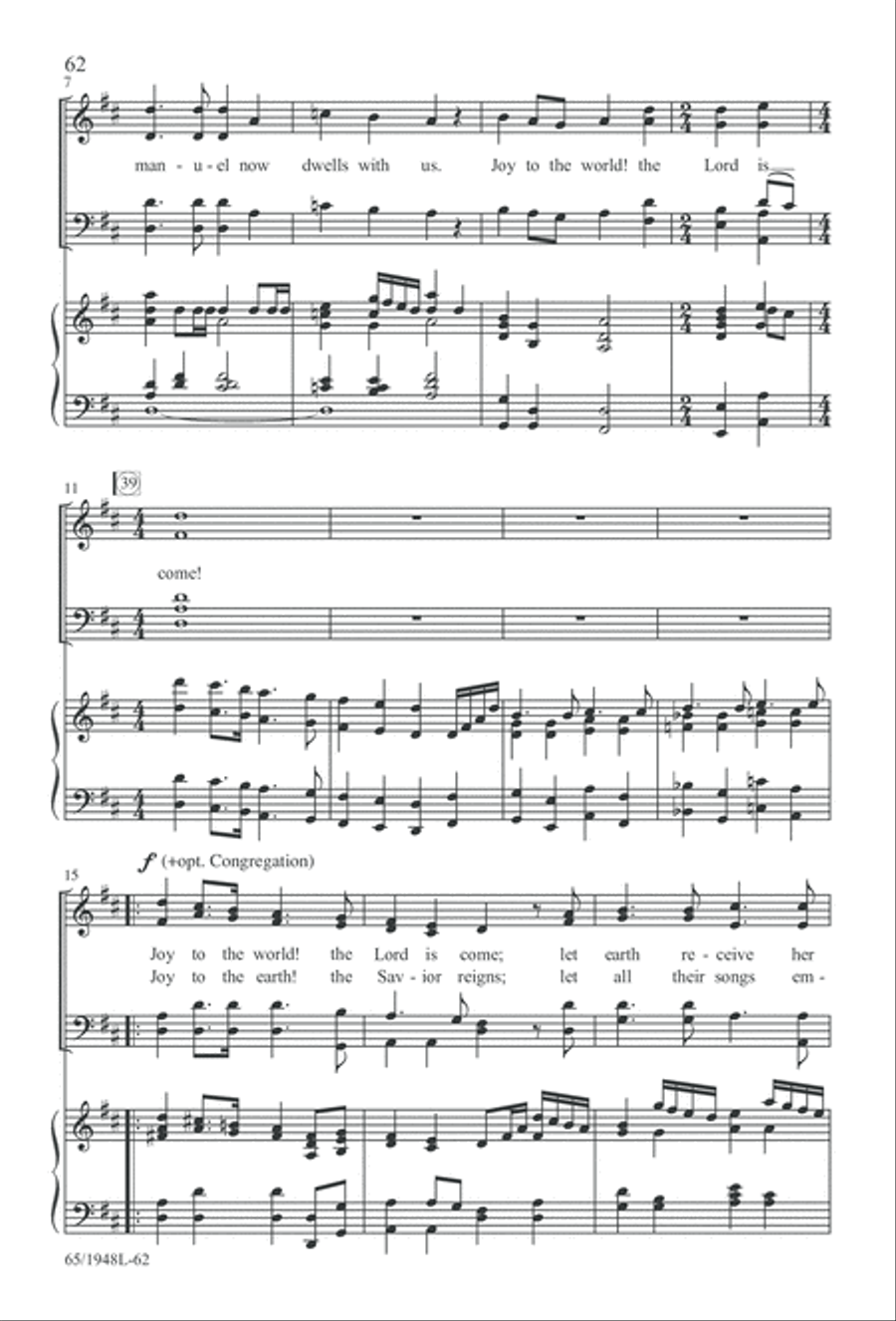 Comfort and Joy (Digital Download) 4-Part scores gallery preview page 62