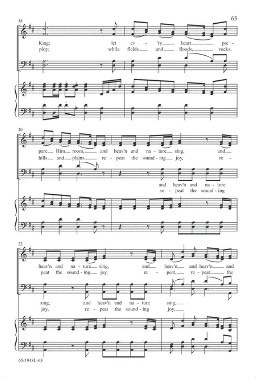 Comfort and Joy (Digital Download) 4-Part scores gallery preview page 63