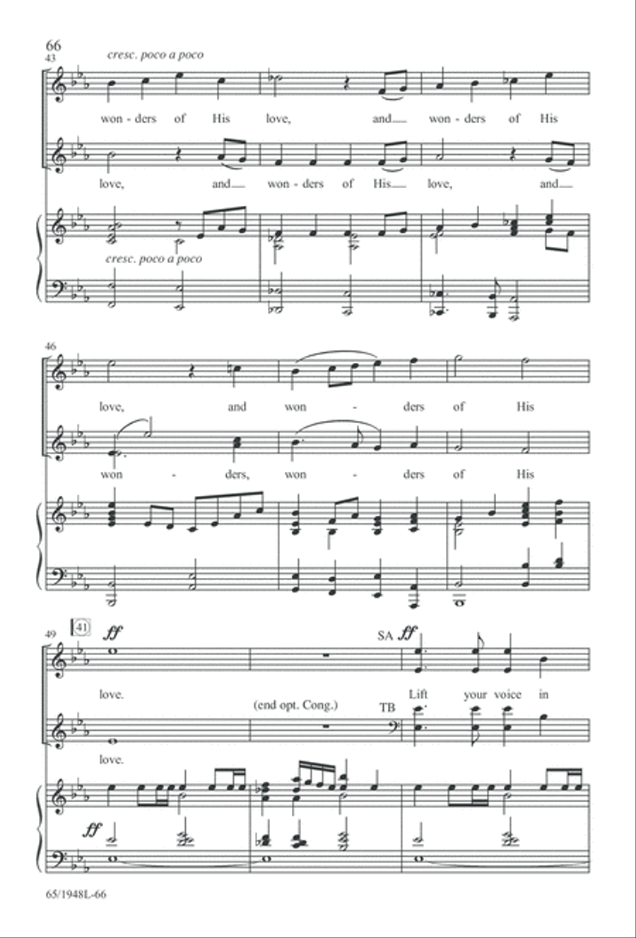 Comfort and Joy (Digital Download) 4-Part scores gallery preview page 66