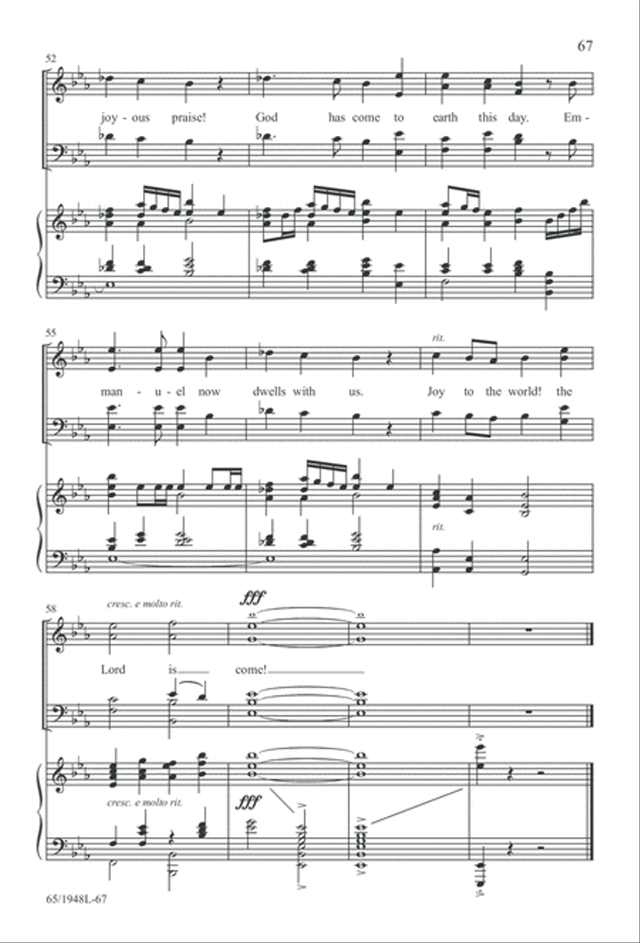 Comfort and Joy (Digital Download) 4-Part scores gallery preview page 67