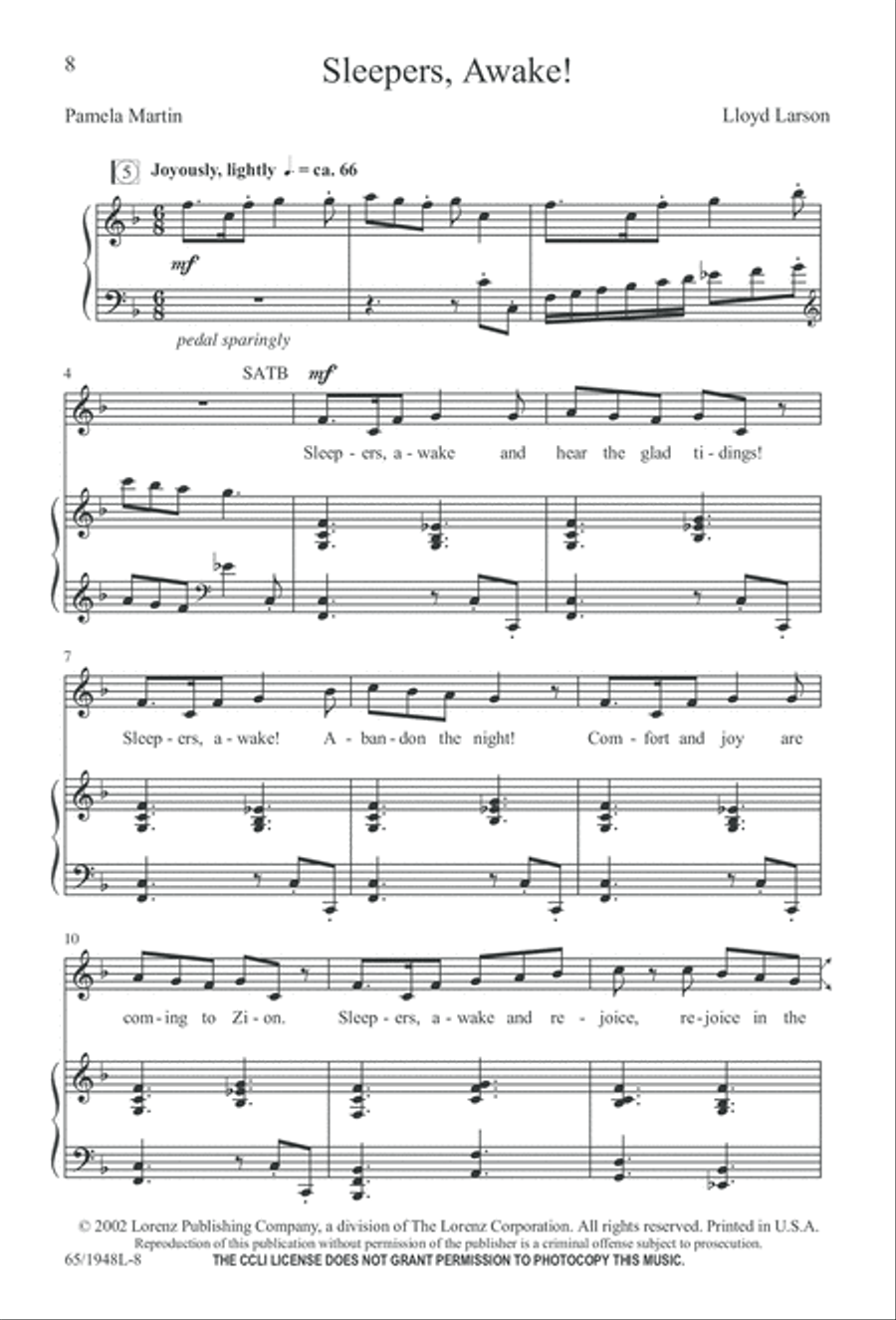 Comfort and Joy (Digital Download) 4-Part scores gallery preview page 8