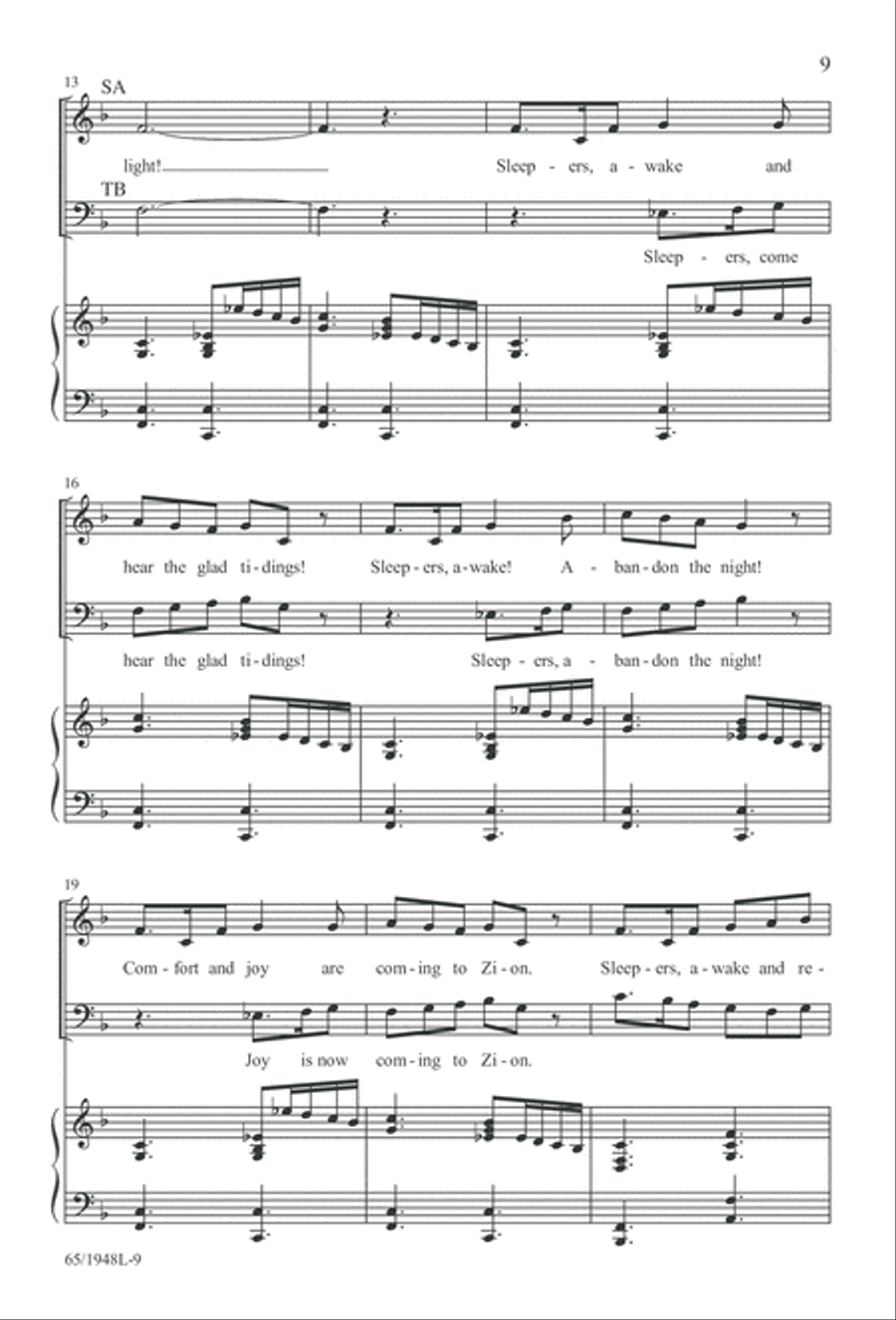Comfort and Joy (Digital Download) 4-Part scores gallery preview page 9