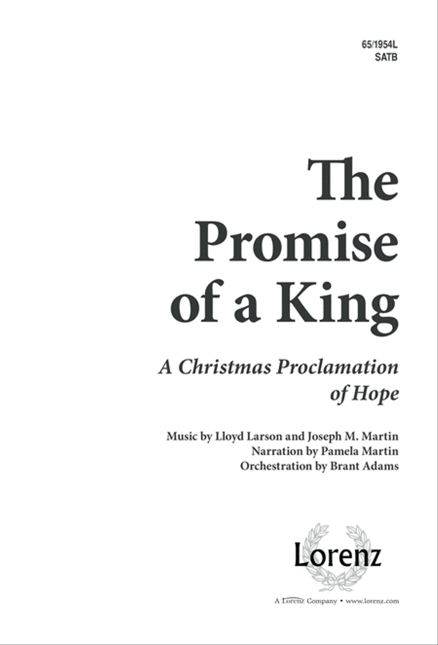 The Promise of a King (Digital Download) 4-Part scores gallery preview page 1